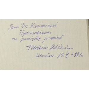 Tadeusz Różewicz, Płaskorzeźba [autograf]
