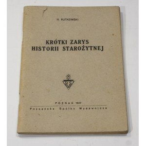 H. Rutkowski, Krótki zarys historii starożytnej