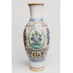wazon ceramiczny malowany w ludowe wzory 83 cm