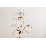 Lustre à bougies en laiton du 19e siècle