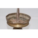 późnogotycki świecznik szpulowy, około 1500 roku