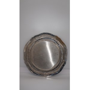 talerz posrebrzany, Francja 33,5 cm
