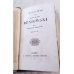 1853. KUBALSKI Mikołaj Ambroży, Vie et aventures du comte Maurice-Auguste Beniowski, résumées d'après ses mémoires (années 1767–1786).