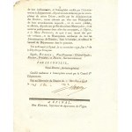 1792. DECRET de la Convention Nationale du 12 novembre 1792, l’an premiere de la Republique Françoise. Loi au Conseil du Départemenr des Vosges et consigné sur ses registrem le 27 du même mois.