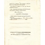 1793. DECRET de la Convention Nationale du 26 mars 1793, l’an second de la Republique Françoise. Loi au Conseil du Départemenr des Vosges et consigné sur ses registrem le 13 avril suivant.