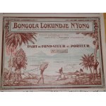 1927. ZBIÓR 2 francuskich akcji kolonialnych BONGOLA LOKUNDJE N’YONG.