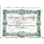 1885. ZBIÓR 2 francuskich akcji kolonialnych z TUNEZJI.