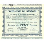 1928. ZBIÓR 3 francuskich akcji kolonialnych z SENEGALU.