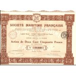 1911. ZBIÓR 4 francuskich akcji marynistycznych.
