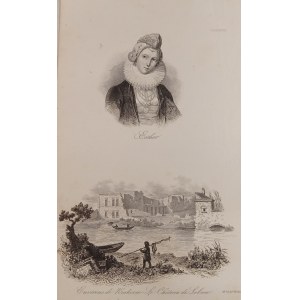 1835. CHODŹKO Leonard, Esther. Environs de Krakowie – Le chateau de Lobzow.