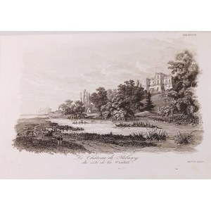 1836. CHODŹKO Leonard, Le Chateau de Pulawy, du cote de la Wistule.