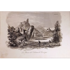 1835. CHODŹKO Leonard, Les Ruines du Chateau de Czorstyn.
