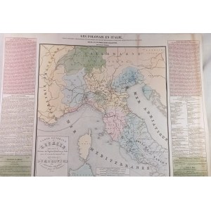 CHODŹKO Leonard, Carte générale de l'Italie: pour servir à l'Histoire des Légions Polonaises en Italie sous le commendement du General Dombrowski (…).