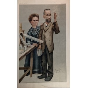 1904. VANITY FAIR, Marie and Pierre Curie „Radium”.