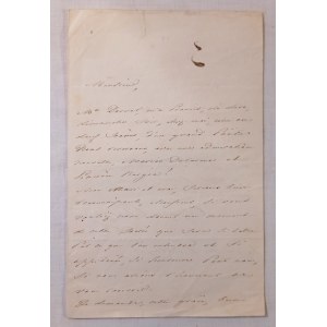 1840 ca. CHODŹKO Olimpia, List do Victora Hugo.