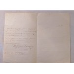 1840 ca. CHODŹKO Olimpia, List do Victora Hugo.