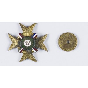 Odznaka 12 Pułk Artylerii Polowej podoficerska