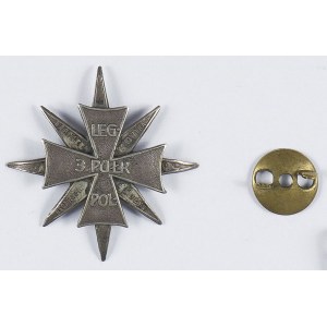 Odznaka 3 Pułk Piechoty Legionów wzór 1 tzw. Krzyż Honorowy