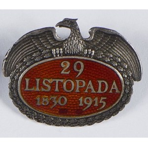 Odznaka patriotyczna NKN 29 LISTOPADA 1830-1915