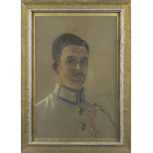 Portret J. Kużniara w mundurze porucznika armii austro-węgierskiej