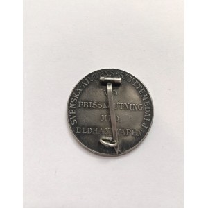 Szwecja. Medal wojskowy srebrny o średnicy 35 mm