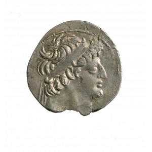 SELEUCYDZI, Antioch VIII Grypos (121-96 p.n.e.). AR tetradrachma - rv. Zeus na lewo z berłem