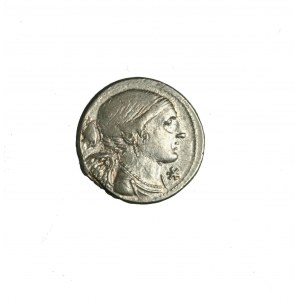 RZYM-REPUBLIKA. L. VALERIUS FLACCUS (108-107 p.n.e.). AR-denar