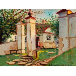 Bronisława Rychter-Janowska (1868 - 1953), Krzemieniec. Domki przy ulicy Antoniego de Beaupre