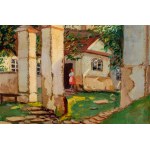 Bronisława Rychter-Janowska (1868 - 1953), Krzemieniec. Domki przy ulicy Antoniego de Beaupre