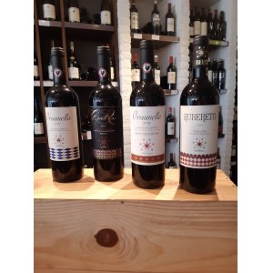 Toscania Orsumella Chianti Classico, 0,75L 13,5%, rocznik 2015; Orsumella Riserva, 0,75L 13,5%, rocznik 2013; Orsumella Gran Selezione, 0,75L 13,5%, rocznik 2015; Orsumella Rubereto, 0,75L 13%, rocznik 2013