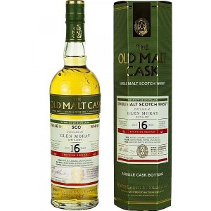 Glen Moray Old Malt Cask 16-letnia, 0,7L 50% rocznik 2004; Glen Moray Old Malt Cask 15-letnia, 0,2L 50% rocznik 2004