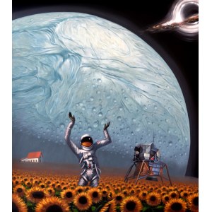 Pawel Aleshkevich (b. 1991), Girl on Sunflowers, 2021