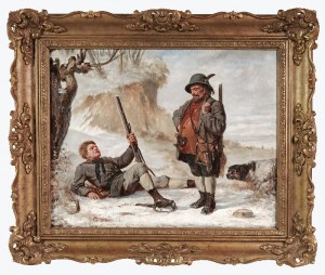 Antoni KOZAKIEWICZ (1841-1929), Wypadek na polowaniu, 1870