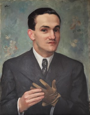 Wojciech WEISS (1875-1950), Portret kolekcjonera - Karola Zolicha, 1942