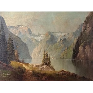 F. WINTER, XIX / XX w., Jezioro Konigssee