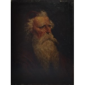Malarz nieokreślony, XIX w., Portret starca z brodą