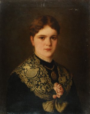 Josef BÜCHE, XIX w., Róża, 1881