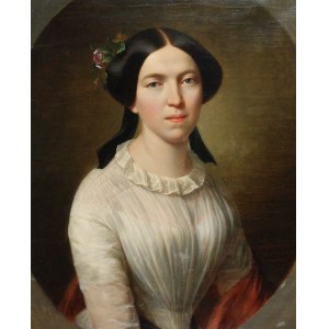 Ksawery Jan KANIEWSKI (1805-1867), Portret młodej kobiety