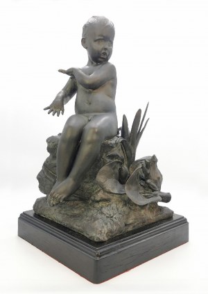 Christoph LENZ (1829-1915), Siedzące putto