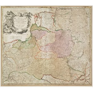 Johann Baptist HOMANN (1664-1724), Mapa Polski i Litwy