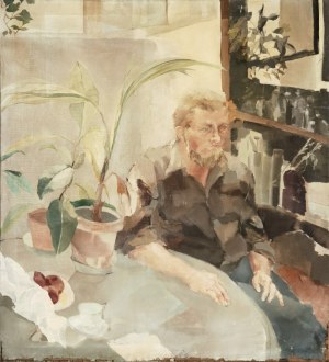 Danuta WESTRYCH (1955-2014), Mężczyzna przy stole 