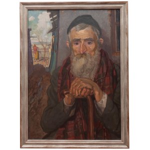 Artur Kolnik (1890 Stanisławów - 1971 Izrael), Portret Żyda, 1919 r.