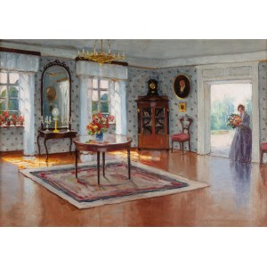 Bronisława Rychter-Janowska (1868 Kraków - 1953 tamże), Wnętrze salonu