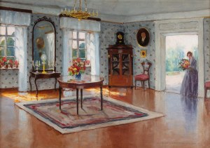 Bronisława Rychter-Janowska (1868 Kraków - 1953 tamże), Wnętrze salonu