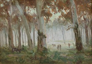 Iwan Trusz (1869 Wysocko - 1940 Lwów), W lesie