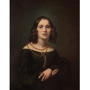 Jan Kanty Szwedkowski (1799 lub 1809, Powidz - ?), Portret dziewczyny, 1839 r.