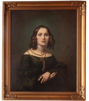 Jan Kanty Szwedkowski (1799 lub 1809, Powidz - ?), Portret dziewczyny, 1839 r.