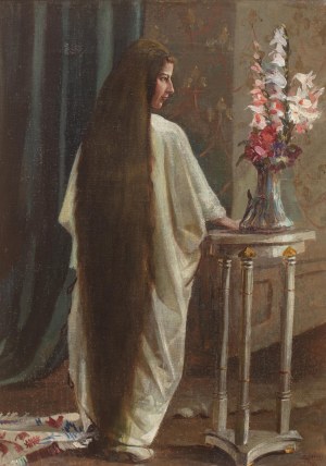 Zygmunt Menkes (1896 Lwów - 1986 Riverdale), Portret Zofii Reiss, 1917 r.
