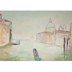 Włodzimierz Terlikowski (1873 wieś pod Warszawą - 1951 Paryż), Wenecja – Widok na Bazylikę Santa Maria della Salute, 1925 r.