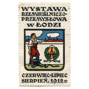 (ZNACZEK). Wystawa Rzemieślniczo-Przemysłowa w Łodzi. Czerwiec-lipiec-sierpień. 1912 r.